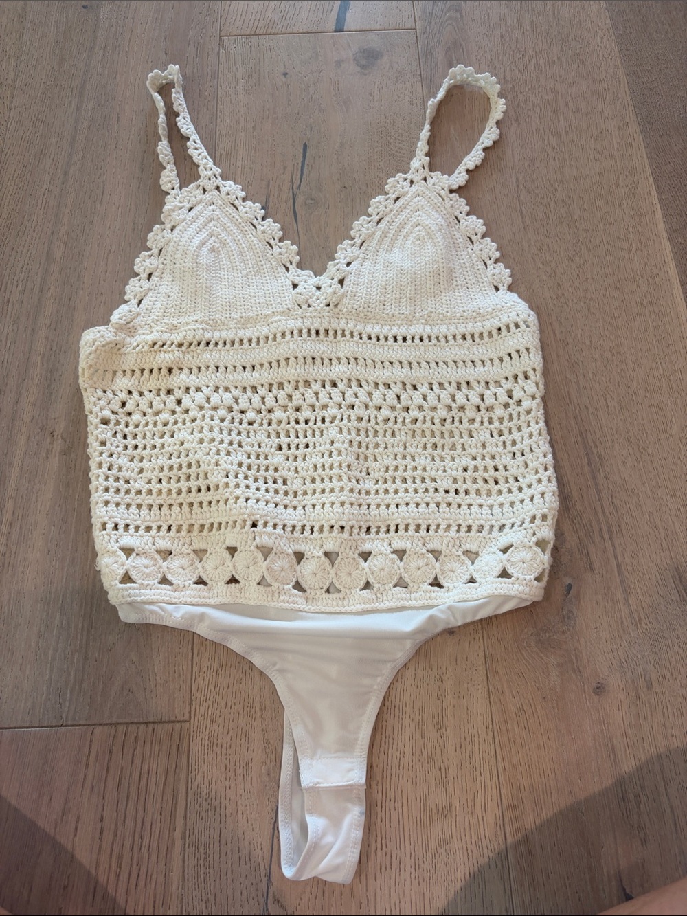 Women’s beach Crochet body suit tank